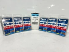6 BOXES Tapcon 3/16" x 2-3/4” Concrete Anchors Phillips Head Screws 24265