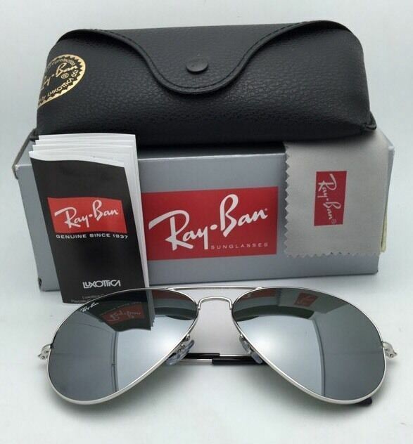 送関込★RB3025 003/40 62mm Large l Aviator Mirror Sunglasses Ray-Ban Aviator Metal Black RB3025 002/58 62-14