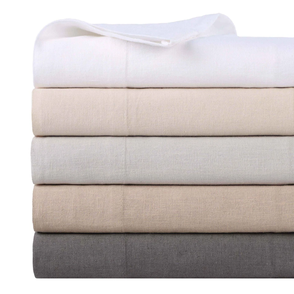 Orion Cotton Linen Blend Garment Washed Deep Pocket Bed Sheet Set - Image 4 of 4