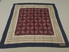 Elegant "Cartier" Paris - Silk Scarf - Double C Logo & Chain Print - Burgundy — photo 1