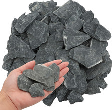 Natural Slate Stone 2.5lb 1-2in Aquarium Rocks for Fish Tank Terrarium Garden
