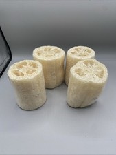 Organic Natural Loofah Sponge for Cleaning and Showering, Plant Fiber Lot Of 4