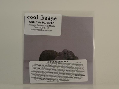 LOWLY DEER EYES (D76) 1 Track Promo CD Single including Picture Sleeve BELLA UNI
