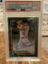 2024 Bowman Sapphire Konnor Griffin Green Prospect Auto # 1/99 PSA 10 eBay 1/1📈