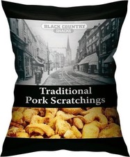 Black Country Traditional Pork Scratchings 12 x 80g Bags
