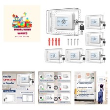 6 PCS Large Thermostat Lock Box Cover with Ke...