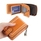 RFID Blocking Small Compact Mini Bifold Card Holder Leather Wallets for Women — photo 1