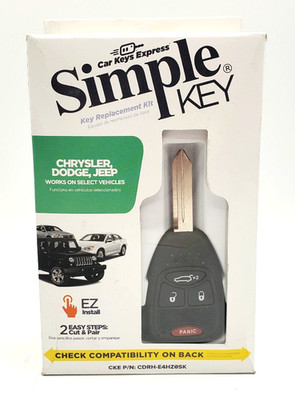Car Keys Express Simple Key Chrysler Dodge Jeep 4 Button Key CDRH-E4HZ0SK NEW