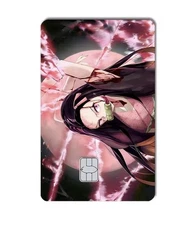 Demon Slayer 2.5D HD PVC Sticker Credit Debit Card Cool Decoration Waterproof