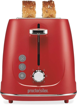 Plastic 2 Slice Toaster, Bagel, Defrost & Cancel Buttons, Browning Control with
