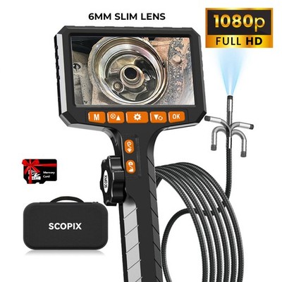 BestPrice! 2-Way 360° Endoscope W/Light Industrial Articulating Borescope Camera