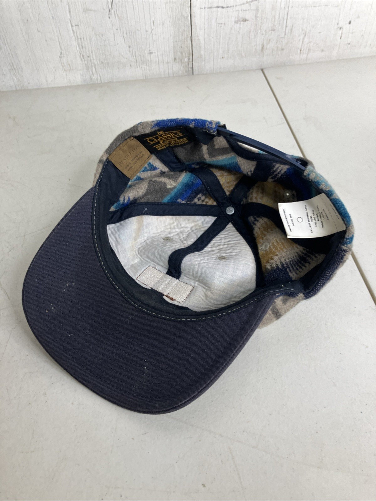 Pendleton Wool Snapback Hat 6 Panel One Size Azte… - image 7