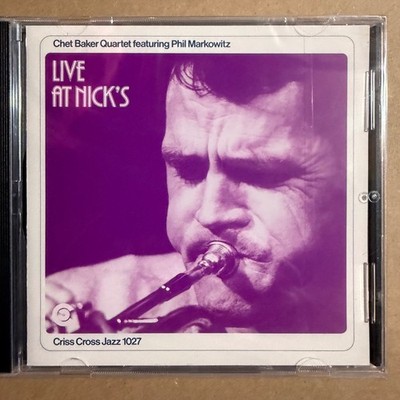 Chet Baker Quartet   Live At Nick's CD 1989 Criss Cross Jazz Live Jazz