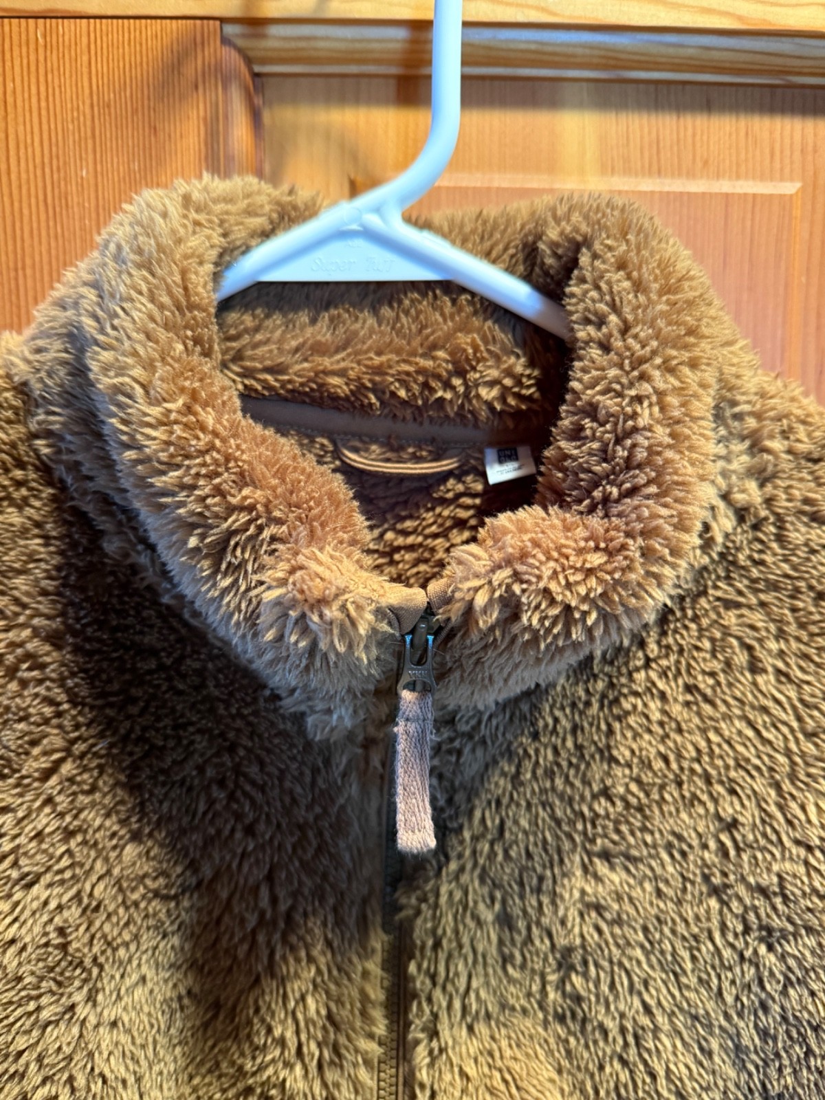 NWOT Boys or Unisex Teddy Brown Fleece Jacket Youth Size 13 thumbnail 2