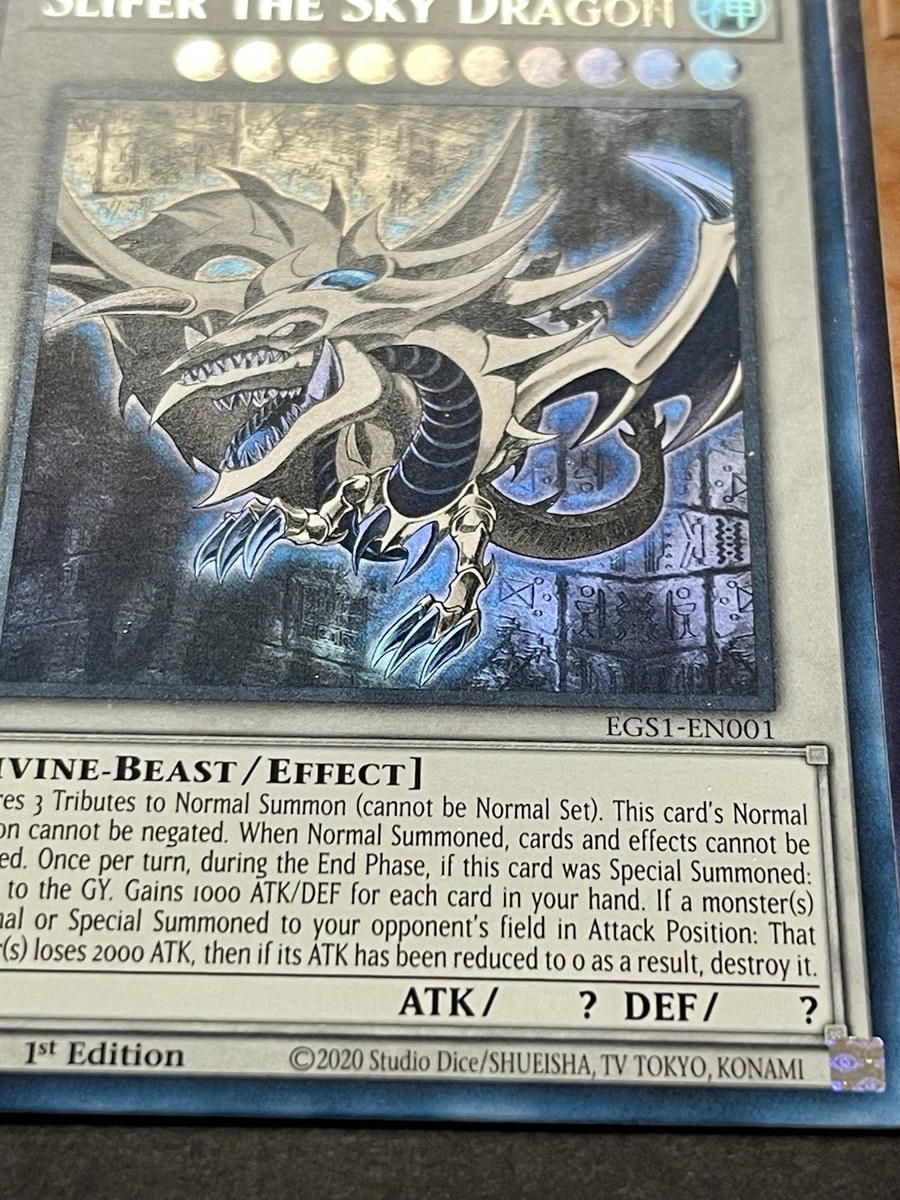 Slifer The Sky Dragon | FADED! | EGS1-EN001 | Ultra Rare | NM
