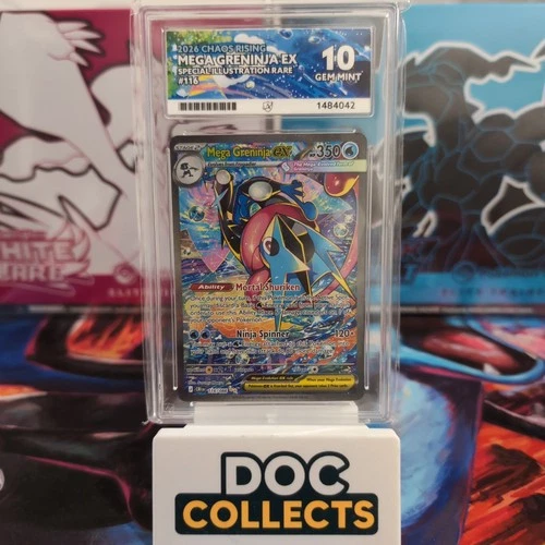 Pokémon TCG Mega Greninja ex 116/086 Chaos Rising SIR Ace10