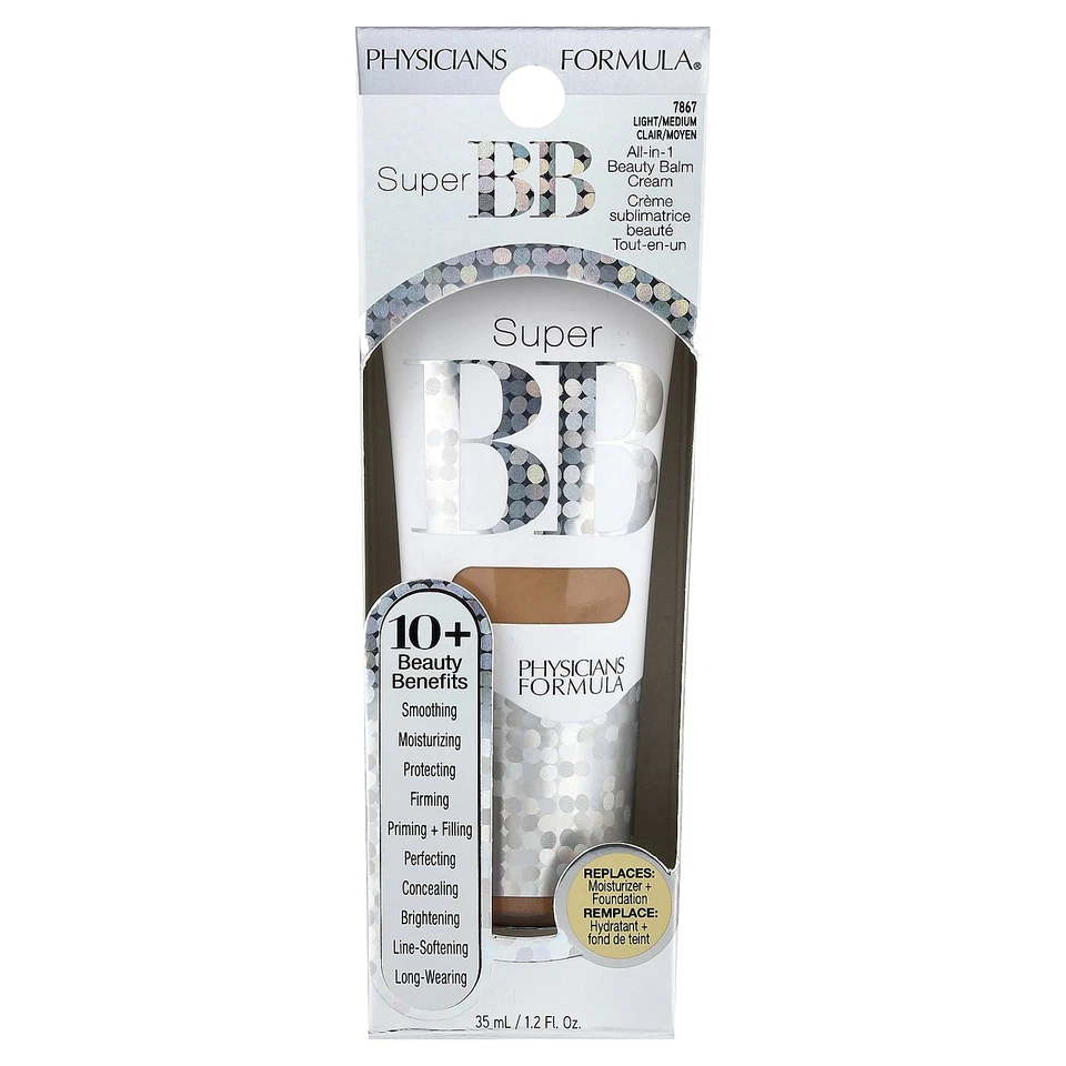 Super BB, All-in-1 Beauty Balm Cream, 7867 Light/Medium, 1.2 fl oz (35 ml) - Image 2 of 4