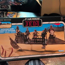 Kenner Star Wars VI Return of the Jedi Tatooine Skiff Vehicle w/ Chewbacca