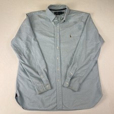 Ralph Lauren Classic Fit Men s Size XL Long Sleeve Button Down Shirt Light Blue