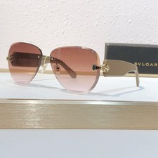 BVLGARI BV40075U Sunglasses 64-12-145 Luxury Rimless Shield Unisex Italy