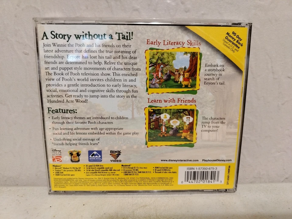 Playhouse Disney The Book of Pooh A Story Without A Tail PC CD-ROM 1999 - Image 4 of 4