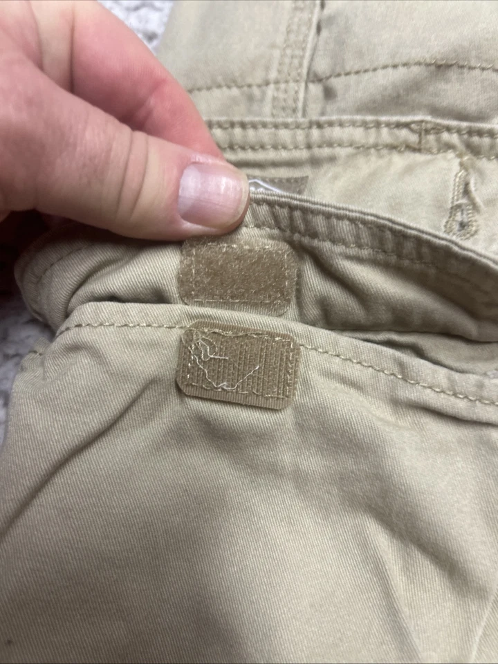 "De colección Lee peto pantalones cortos cargo para hombre talla 38x11"" caqui Buddy Lee probado años 80 90" Foto 4 de 4