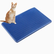 Double Layer Cat Litter Mat Trapping Honeycomb Soft Waterproof Kitty Litter Mat