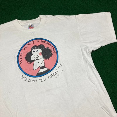Vintage Miss Nelson Viola Swamp Shirt Mens XL White Book Promo Single Stitch 90s