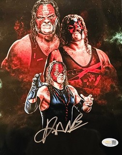 KANE Signed Autographed 8x10 Photo JSA Authentic WWE METALLIC