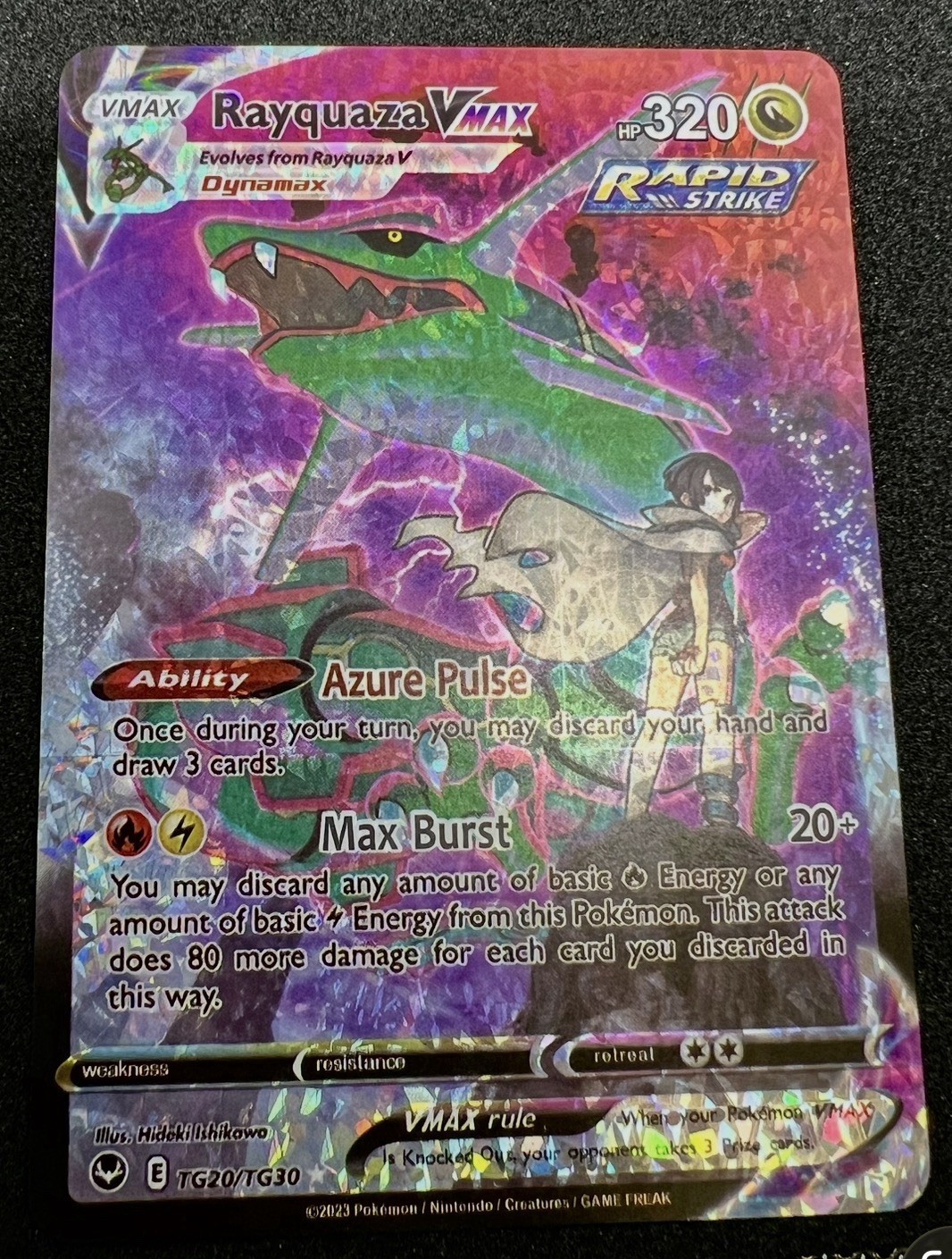 Rayquaza VMAX TG20/TG30 Pokemon TCG Silver Tempest Trainer Gallery Holo Card NM