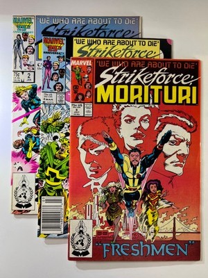 we who are about...  STRIKEFORCE MORITURI #2, 4 & 8 Marvel Comics 1987 (3 books)