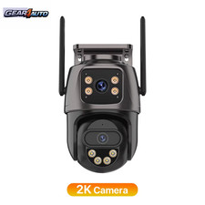 Ip-Kamera 6K 9MP HD Wifi Außenkamera 8-Fach Zoom Drei Objektiv Dual Screen Home 