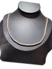 Modische Damen Zirkonia Halskette Rose Collier Kristall Ketten  HipHop Statement