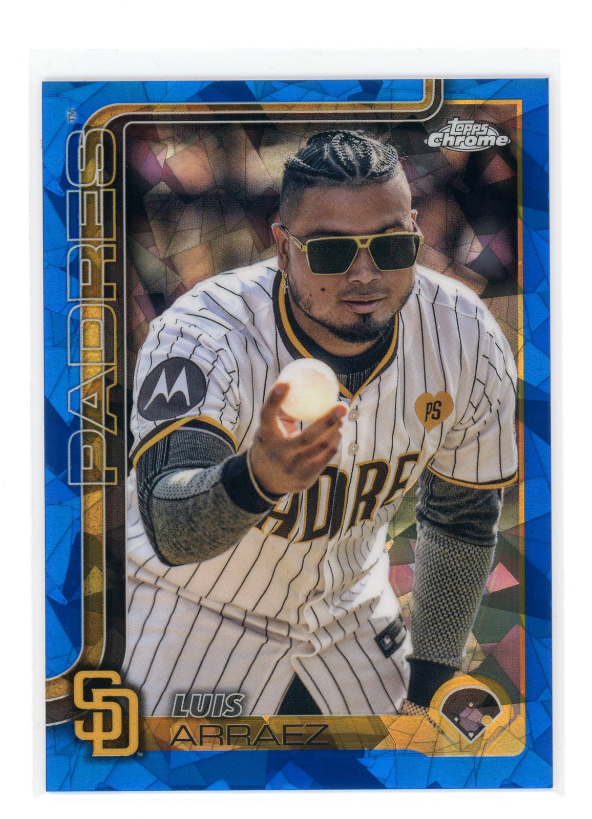 Luis Arraez 2025 Topps Chrome Sapphire Baseball #216 Image Variation