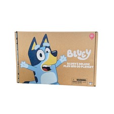 Bluey Deluxe Play & Go Juego Juguetes Alce 9 Piezas Estuche de Transporte Figuras Nuevo