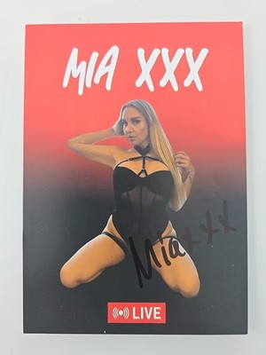 MIA XXX AUTOGRAMM SIGNIERT AUTOGRAPH SIGNED Autogrammkarte  EROTIK MODEL