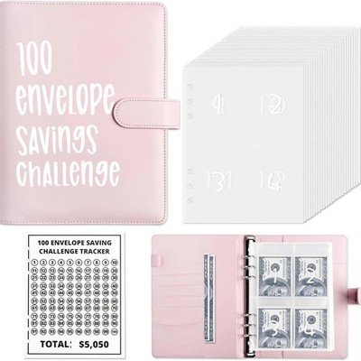 100 Envelope Challenge Budget Planner $5,050 Money Saving Cash Challenge Book