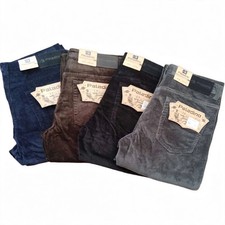 Pantalone in Velluto Uomo Jeans Invernali Pantaloni in Fustagno Caldo da 46 a 60