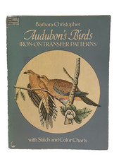 Barbara Christopher Audubon's Birds Iron On Transfer Patterns 1979 PB Book Sew