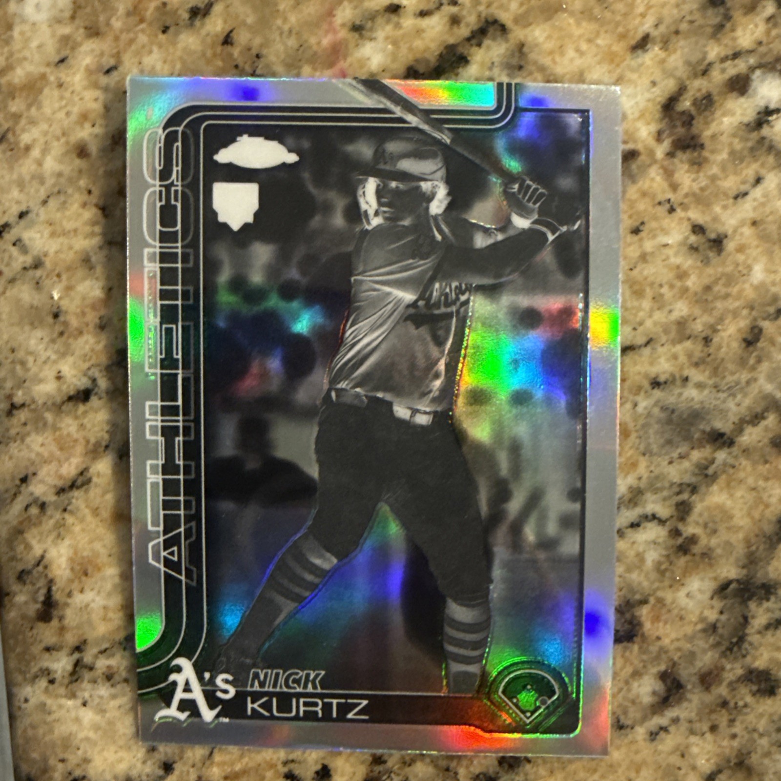 NICK KURTZ NEGATIVE REFRACTOR 2025 TOPPS CHROME UPDATE RC #USC178