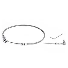 24" Hi-Tech Univeral Throttle Cable Braided Stainless Steel Throttle Cable Kit 