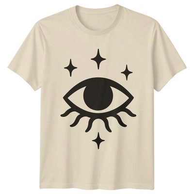 Mystical Eye Starry Gaze T-Shirt Celestial Boho Spiritual Aesthetic