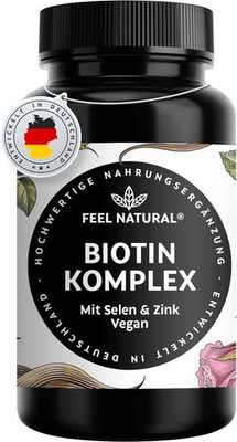 Biotin Komplex mit Selen & Zink   365 vegane Tabletten