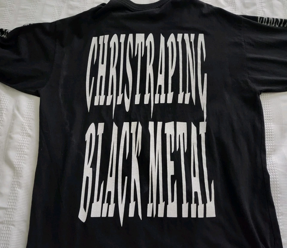 Metal Negro Vintage Manga Larga Marduk Christraping Negro Metal 1999 XL Foto 3 de 4