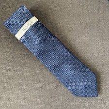 Perry Ellis Men's Neck Tie Navy Blue Randall Neat MSRP 55