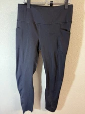 Women's 90 Degree By Reflex Fleece Leggings Black Size L