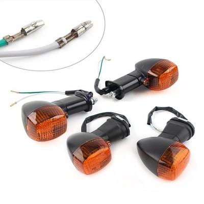 Front Rear Turn Signals Indicator Light For Kawasaki Ninja ZX12R ZX9R ZX7R Amber