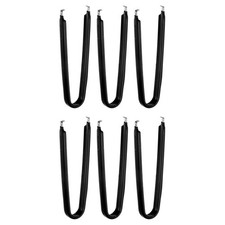6Pcs IC Chip Extractor IC U Shape Puller Stainless Steel Insulated Grip, Black