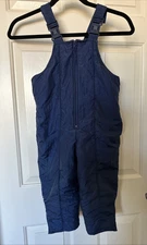 Sesame Street Kids Snow Bib Overalls Blue Size 3T Winter Ski Snowsuit Toddler