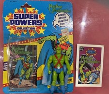 Vintage 1985 Kenner Super Powers Martian Manhunter Vintage Figure With Card